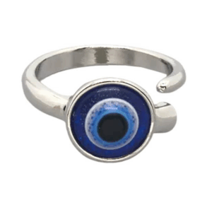 Anillo Evil Eye, plateado