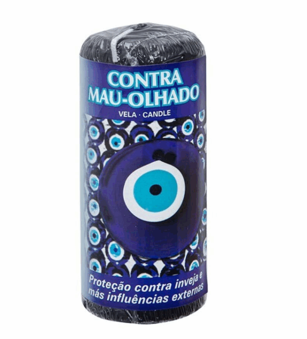 Vela Pilar 4,8x12cm Contra Mal de ojo.