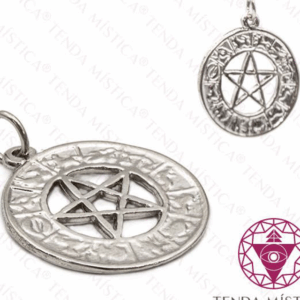 Amuleto Pentagrama Plateado