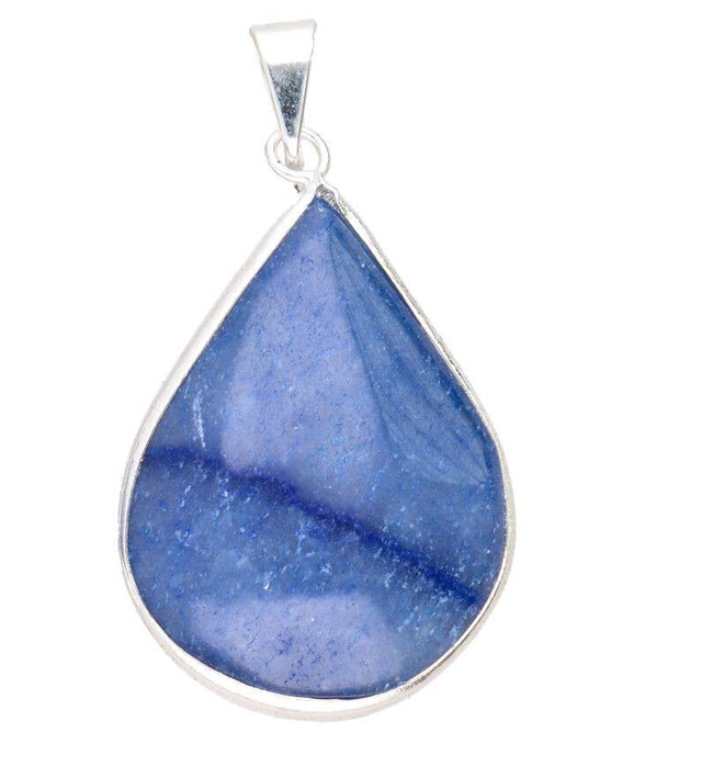 Colgante Gota de Cuarzo Azul