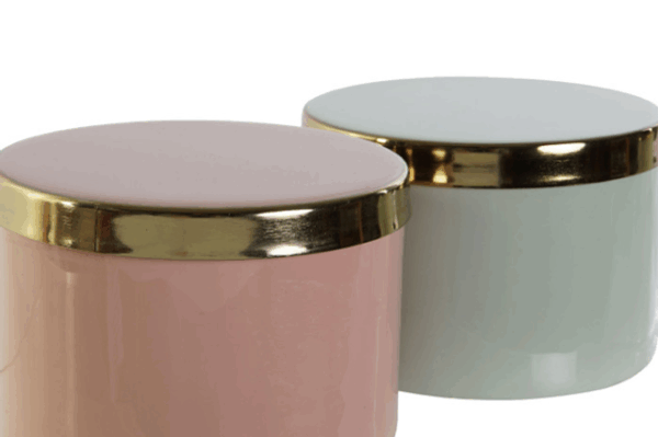 Joyero de hierro lacado 13x13x9