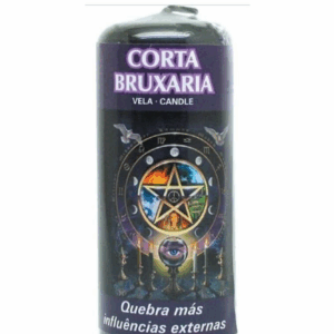 Vela Bruxaria de pilar corto, 4,8 x 12 cm