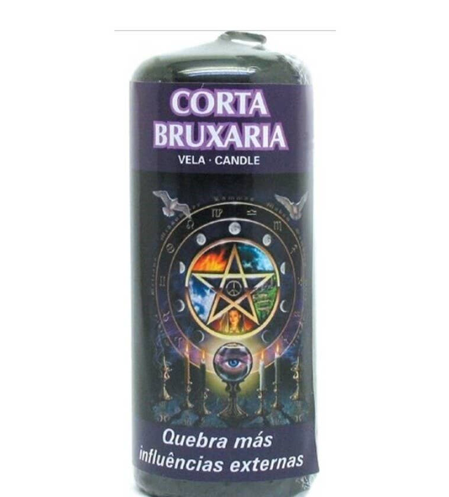 Vela Bruxaria de pilar corto, 4,8 x 12 cm