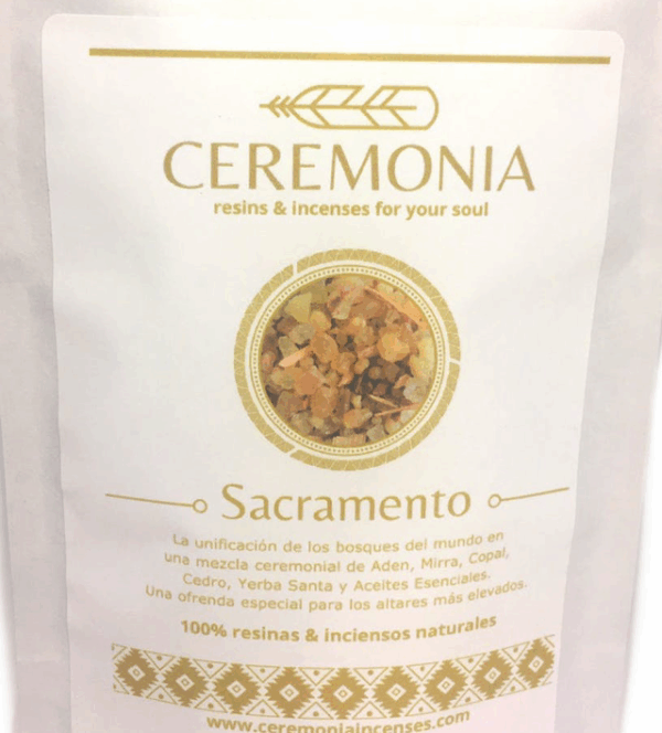Incienso Sacramento 100g aroma a maderas y bosque Incienso Sacramento 100g aroma a maderas y bosque