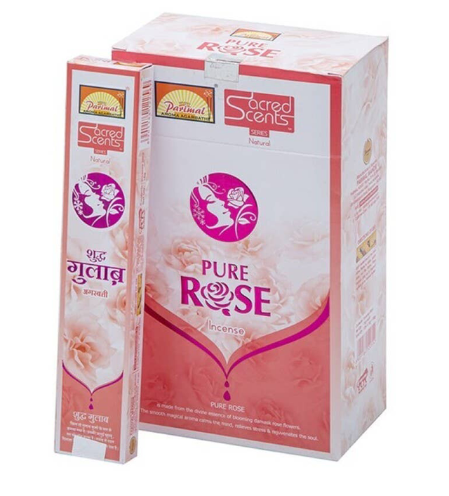 Incienso Parimal Sacred 15g Pura Rosa