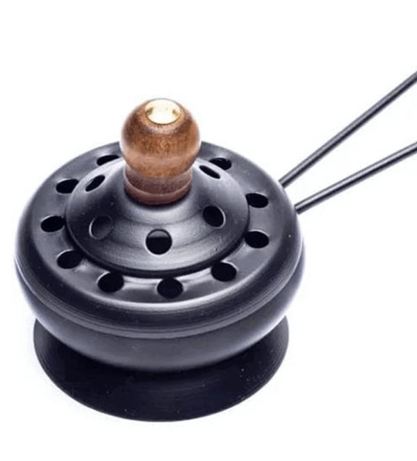 Quemador de incienso de hierro con mango 7,5 cm