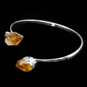 Brazalete Citrino Calentado en Bruto BP