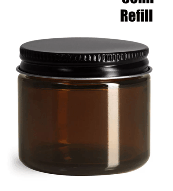 Exfoliante corporal y facial de café y menta, 100 % natural, tarro de cristal de 60 ml, sin etiquetar