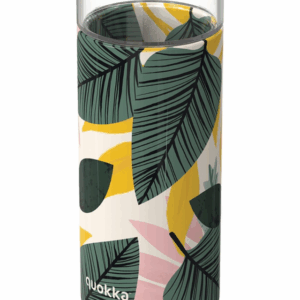 Quokka botella cristal redonda con funda