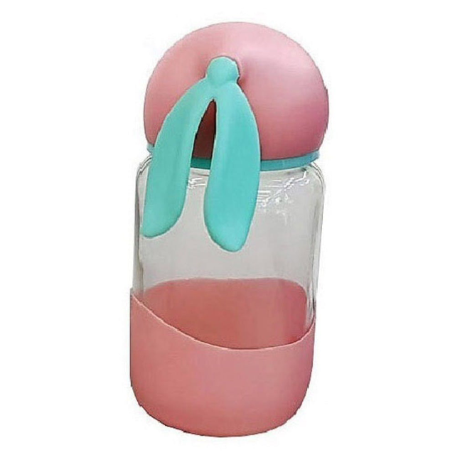 Botella cristal conejo 14×60