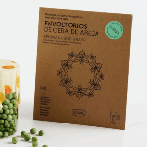 Envoltorios de algodón orgánico y cera de abeja Irisana. 3 unidades