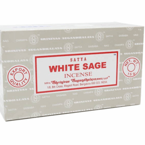 inciensos Satya, 15 g, salvia blanca