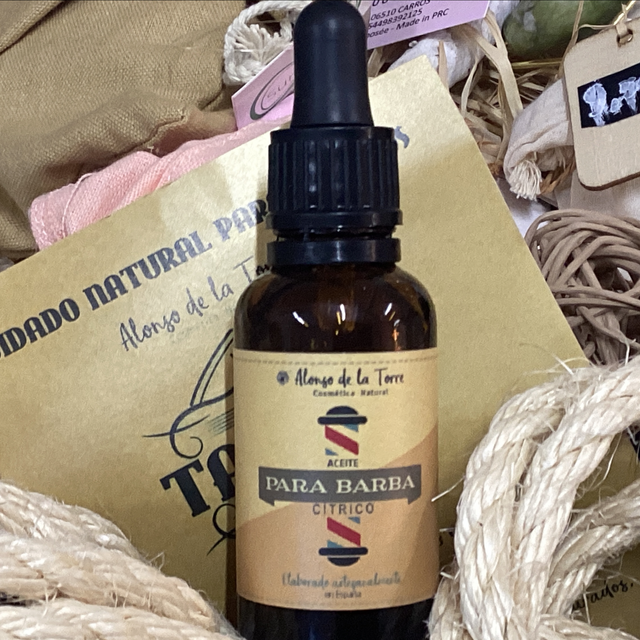 Aceite para barba fragancia cítrica