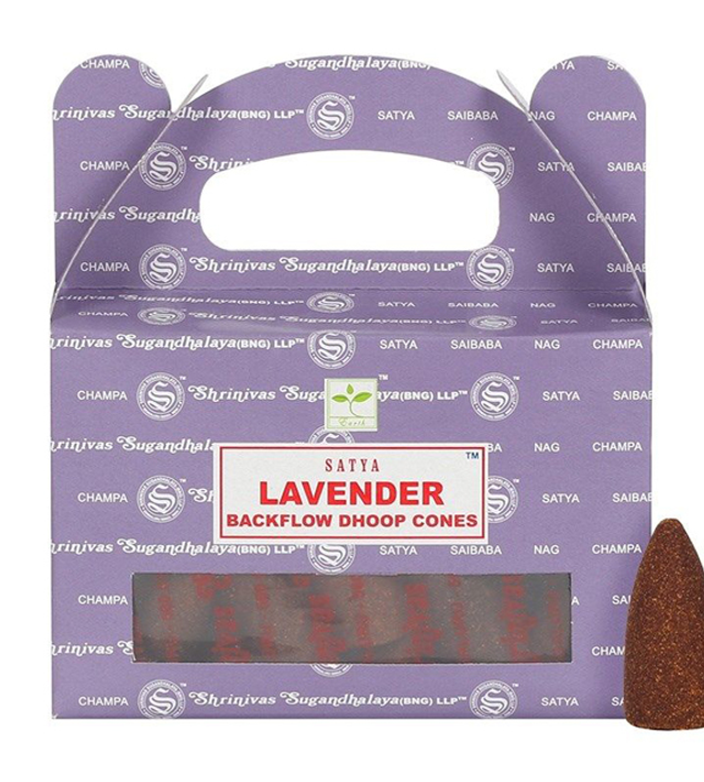 Conos en cascada de lavanda Satya