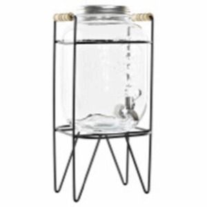 Dispensador bebidas de cristal 19X19X39 4000 Soporte