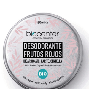 Desodorante sólido frutos rojos Biocenter. Lata 50 ml