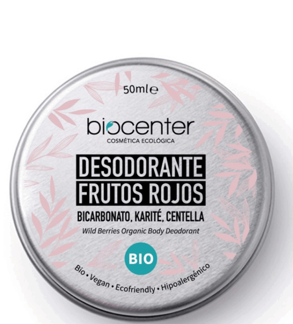Desodorante sólido frutos rojos Biocenter. Lata 50 ml Desodorante sólido frutos rojos Biocenter. Lata 50 ml
