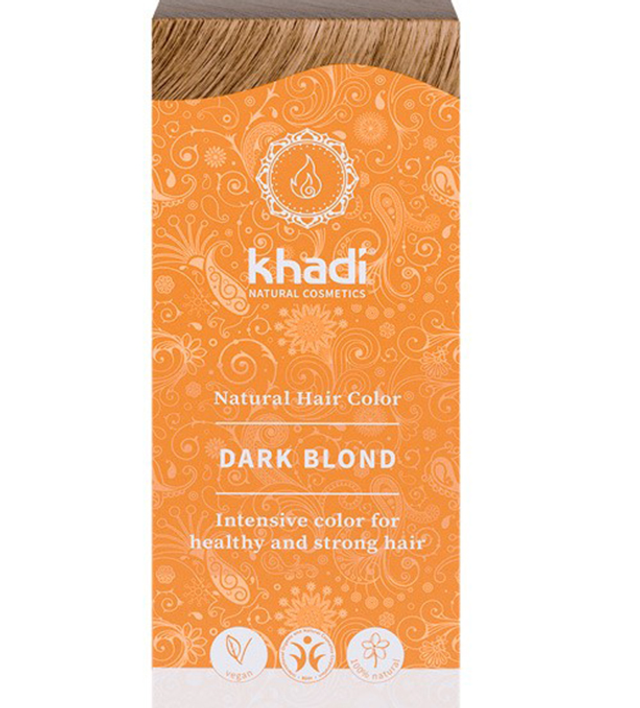 Khadi, Rubio oscuro tinte natural de henna, 100g