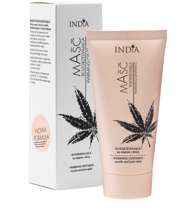 Pomada efecto calor, músculos y articulaciones. India 50ml