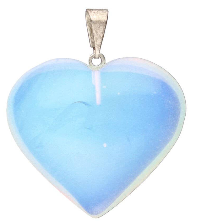 Colgante en forma de corazón opalino