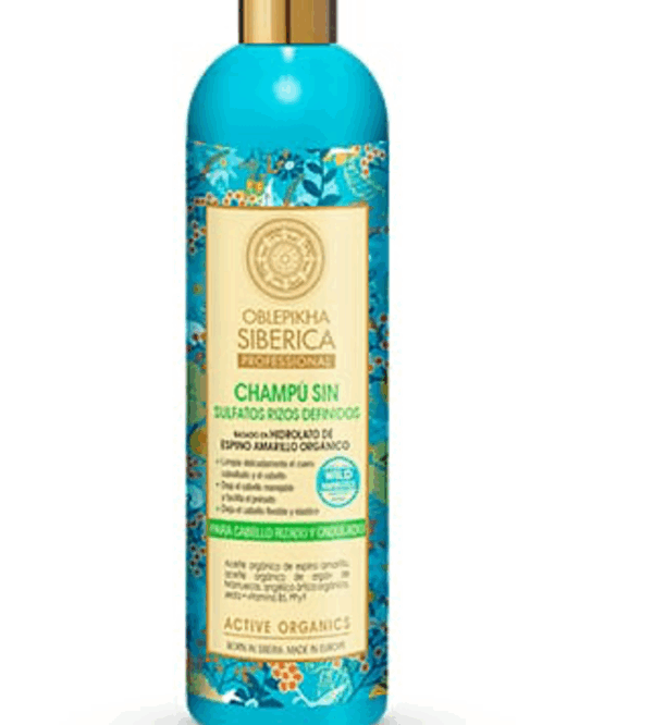 Champú Sin Sulfatos con hidrolato de espino amarillo orgánico para cabello rizado y ondulado Champú Sin Sulfatos con hidrolato de espino amarillo orgánico para cabello rizado y ondulado
