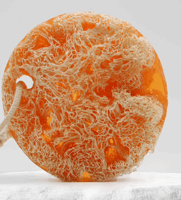 Jabón exfoliante afrutado en forma de cuerda (SIN ETIQUETA) cuerpo.