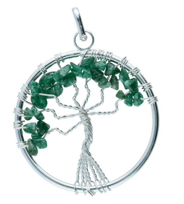 Colgante Árbol de la Vida con Esmeralda