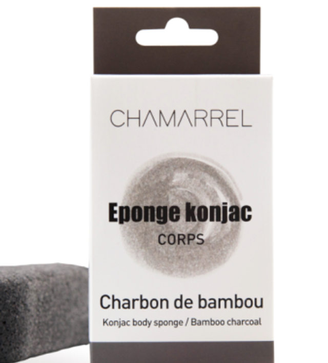 Chamarrel esponja Konjac carbón activo