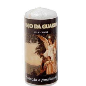 Vela Pilar 4,8×12 cm Ángel guardián