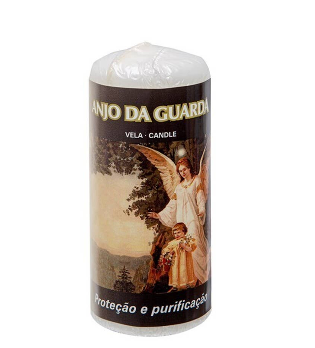Vela Pilar 4,8×12 cm Ángel guardián