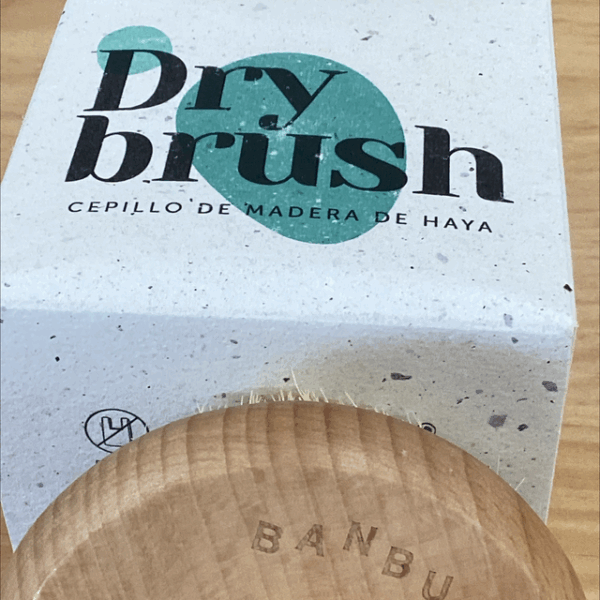 Dry Brush Cepillo Exfoliante de madera de haya de BANBU