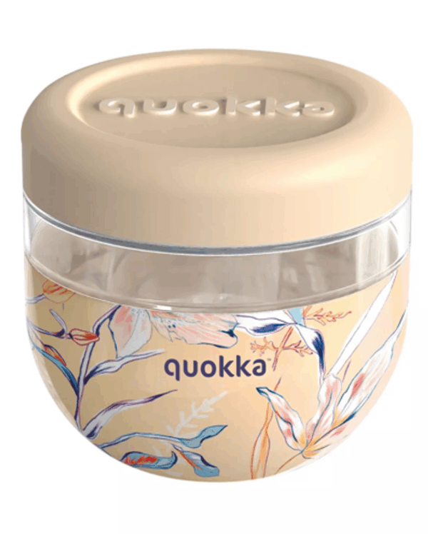 Quokka recipiente comida MS con funda de silicona floral 770 ml