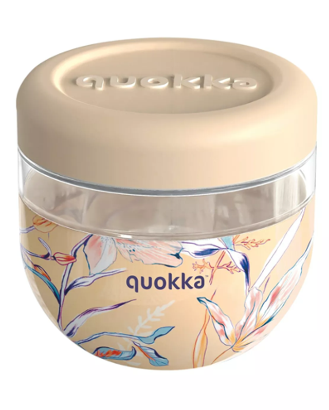 Quokka recipiente comida MS con funda de silicona floral 770 ml
