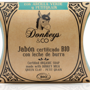 Jabón de leche de burra y arcilla verde Petit Grain Donkeys 100g