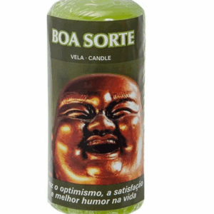 Vela Pilar 4,8x12cm Buena Suerte