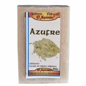 Jabón de azufre eco a mano,