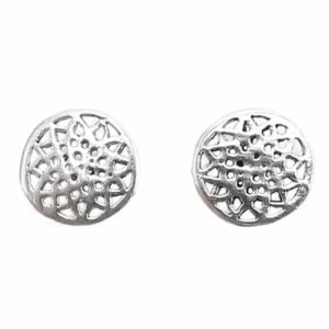 Pendientes de plata – mandala liso mini