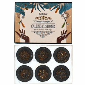 Goloka Llamando a los Clientes Tazas de Incienso