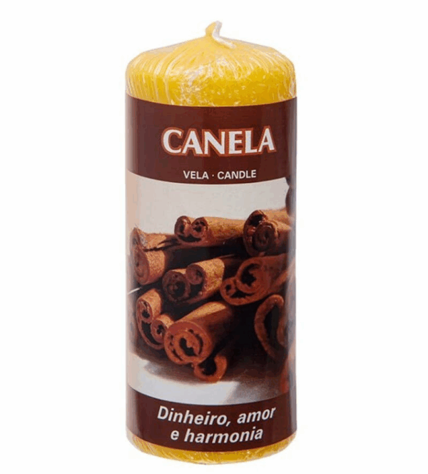 Vela Pilar 4,8x12cm Canela