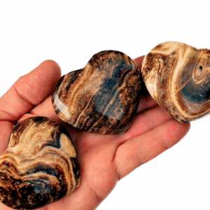 Corazón Calcita Chocolate (50mm – 75mm)