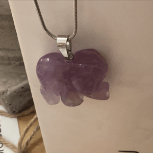 Colgante elefante amatista