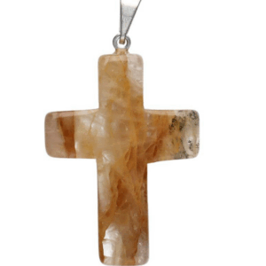 Colgante Cruz de Cuarzo Hematoide