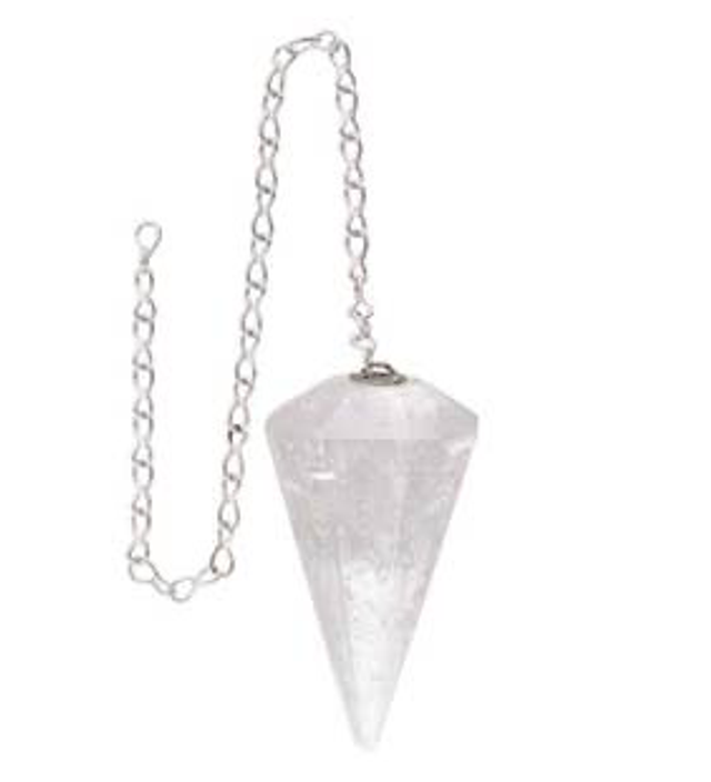 Péndulo facetado de cuarzo blanco (1)