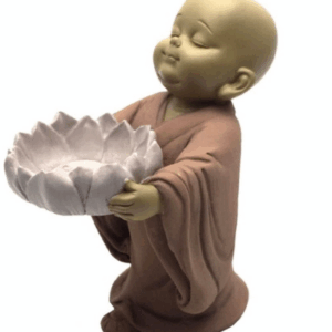 Buda con flor de loto para vela