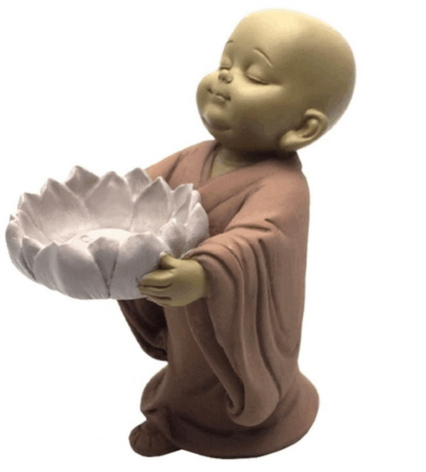 Buda con flor de loto para vela Buda con flor de loto para vela