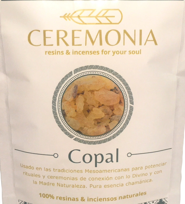 Incienso copal 100g Incienso México con aroma a cítricos y bosque.