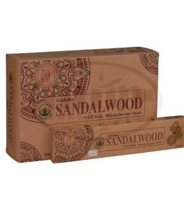 Incienso Goloka Orgánica 15g Sándalo