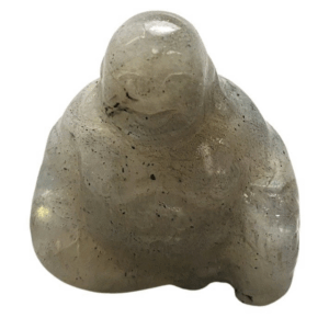 Buda de piedras preciosas, 2,5×2,5x1cm, labradorita