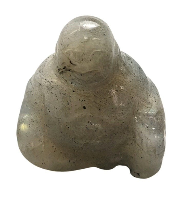 Buda de piedras preciosas, 2,5×2,5x1cm, labradorita