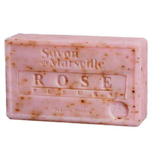 Jabón Natural de Marsella con pétalos de rosa 100g